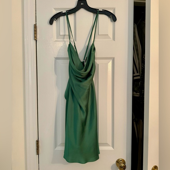 Lovers and Friends-Boa Mini Dress in Green - Picture 4 of 5